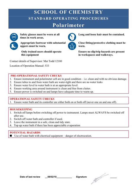 polarimeter precautions|polarimeter standard operating procedure.